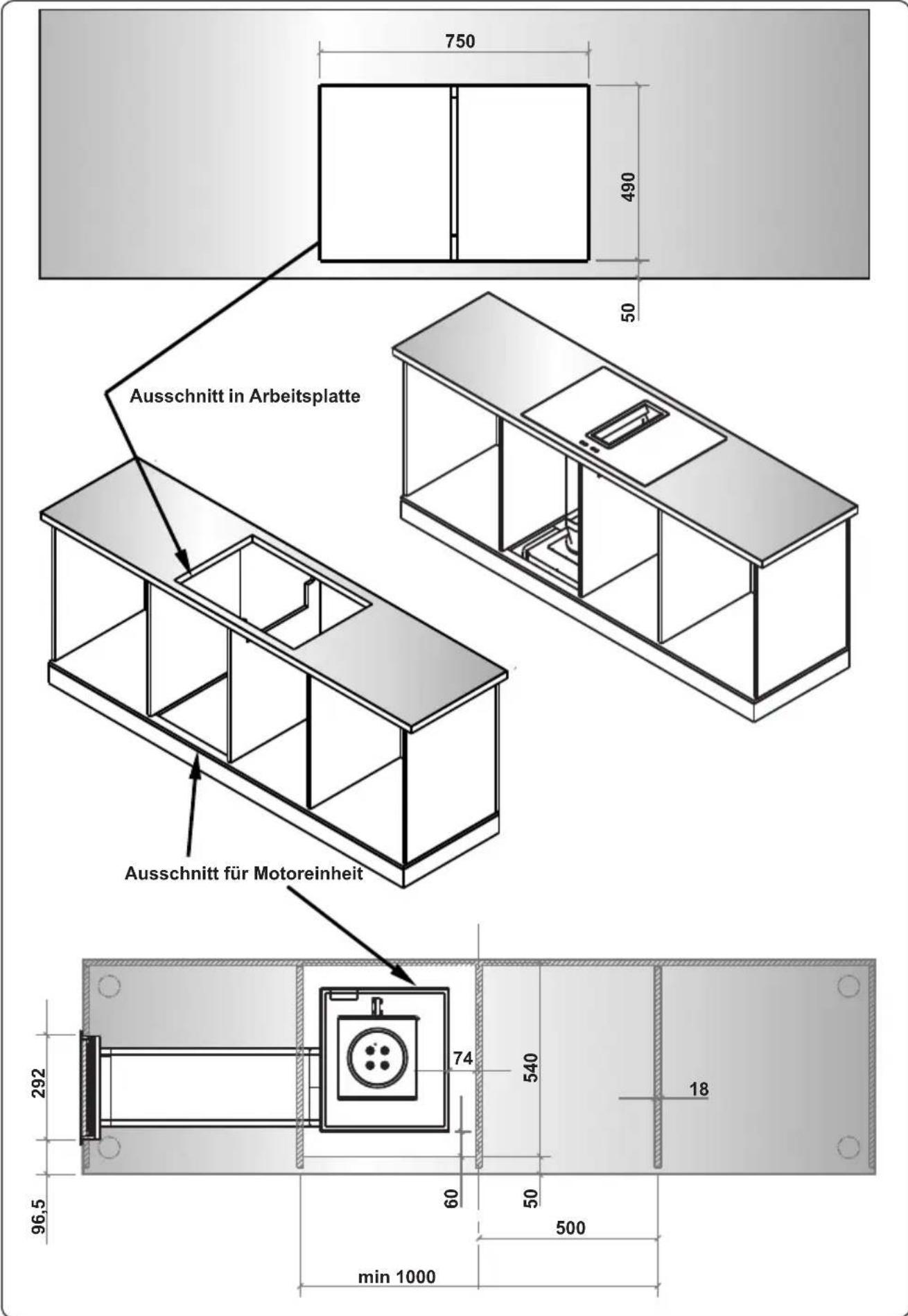 VESTEL VEA36016 - MONTAGEABMESSUNGEN - 6