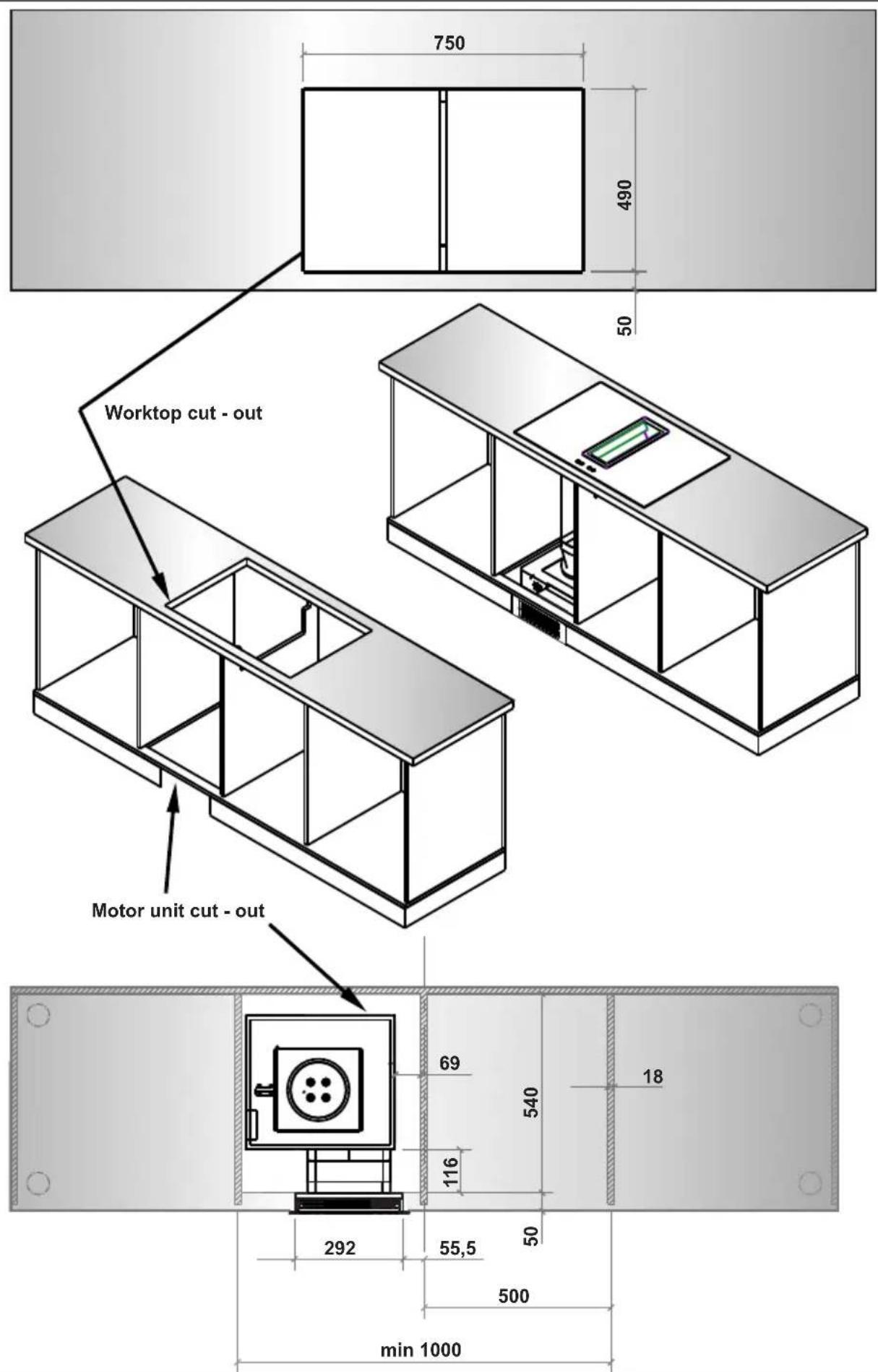 VESTEL VEA36016 - INSTALLATION DIMENSIONS - 9