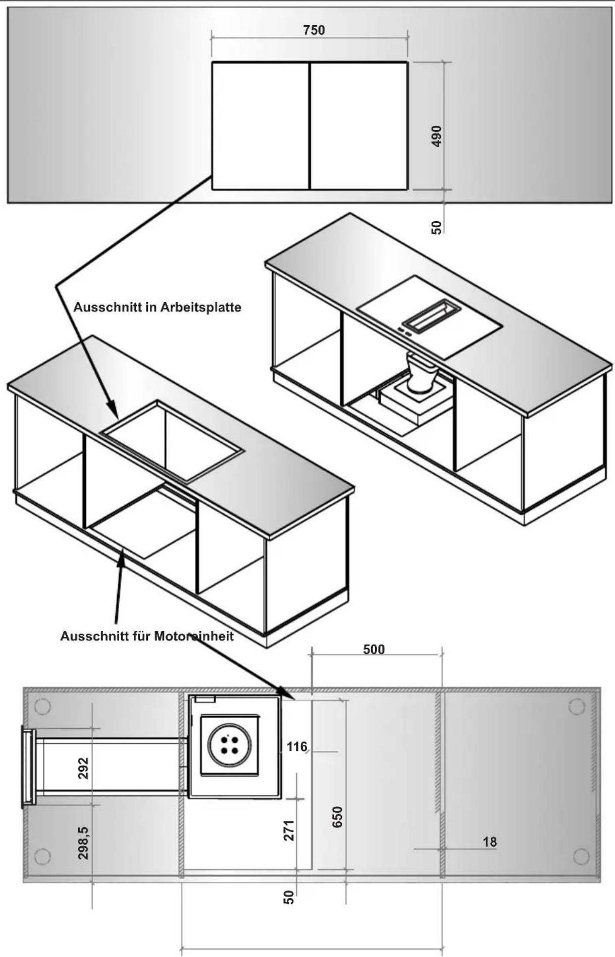VESTEL VEA36016 - MONTAGEABMESSUNGEN - 2
