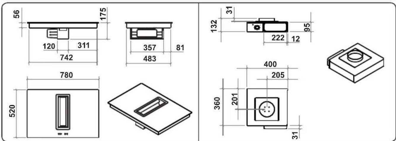 VESTEL VEA36016 - INSTALLATION DIMENSIONS - 4