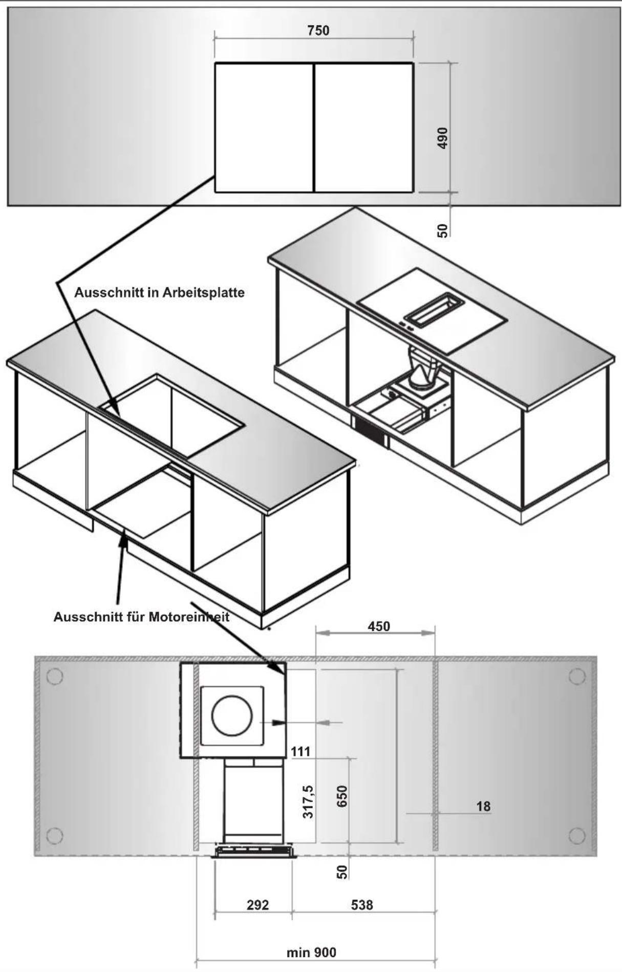 VESTEL VEA36016 - MONTAGEABMESSUNGEN - 4