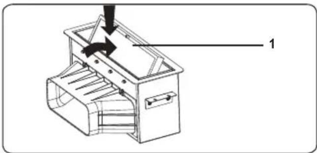 VESTEL VEA36016 - Inserting the metal grease filter - 1