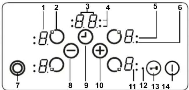 VESTEL VEA24056 - CONTROL OF HOB - 1
