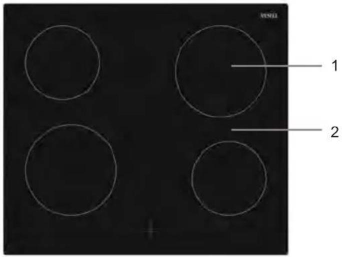 VESTEL VEH11026-2 - Bedieningspaneel - 2