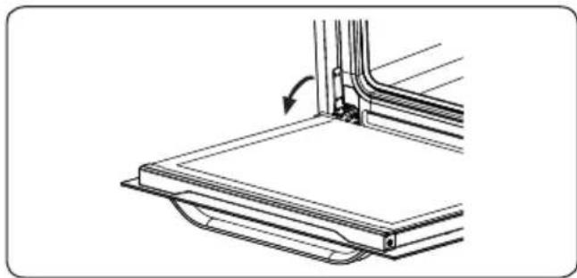 VESTEL VEB24066 - Démontage de la porte du four - 1