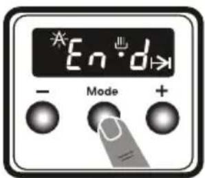 VESTEL VEB15026-1 - Einstellen der Zeit für halbautomatischen Betrieb (Endzeit) - 1