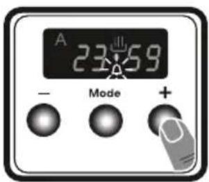VESTEL VEB15026-1 - Einstellen der Alarmzeit - 2