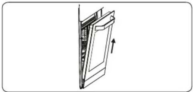 VESTEL VEB15026-1 - De ovendeur verwijderen - 3