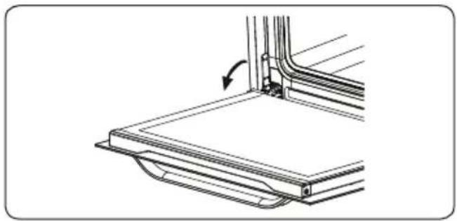 VESTEL VEB15026-1 - De ovendeur verwijderen - 1