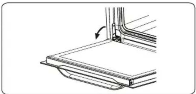 VESTEL VEB14026-1 - De ovendeur verwijderen - 1