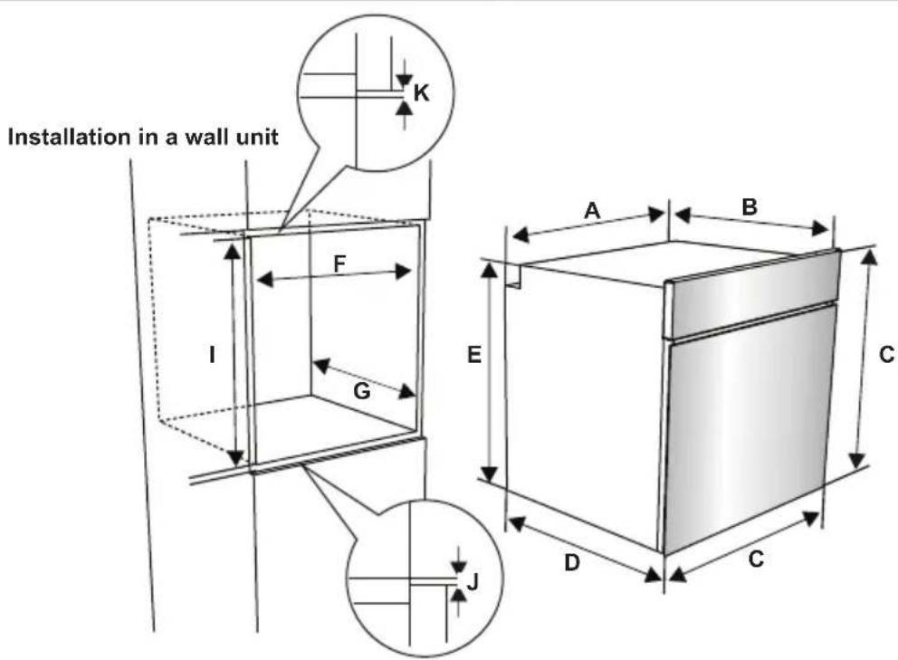 VESTEL VEB14026-1 - Installation of the Oven - 2