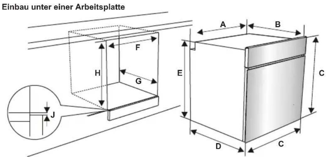 VESTEL VEB24076-1 - EINBAUEN DES BACKOFENS - 1