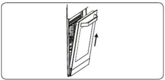 VESTEL VEB24076-1 - De ovendeur verwijderen - 3
