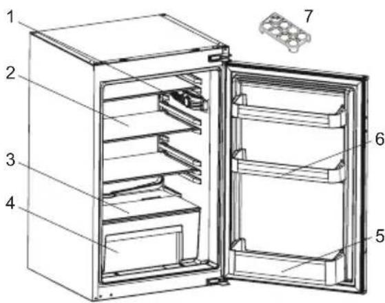 VESTEL VEKS2136 - DESCRIPTION OF THE APPLIANCE - 1