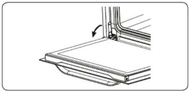 VESTEL VEB34136 - Removal of the Oven Door - 1