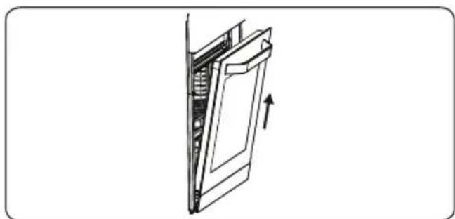 VESTEL VEH24076 - De ovendeur verwijderen - 3