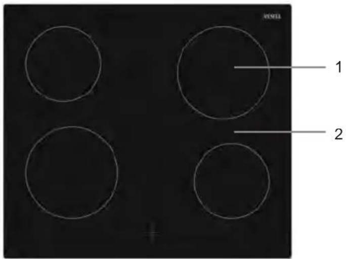 VESTEL VEH15016-1-BG - Bedieningspaneel - 2
