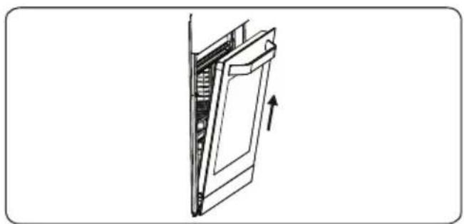 VESTEL VEH15016-1-BG - Ausbauen der Backofentür - 3