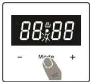 VESTEL VEH15016-1-BG - Einstellung der akustischen Warnzeit - 1