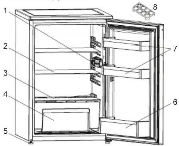 VESTEL VFKW6102 - DESCRIPTION OF THE APPLIANCE - 1