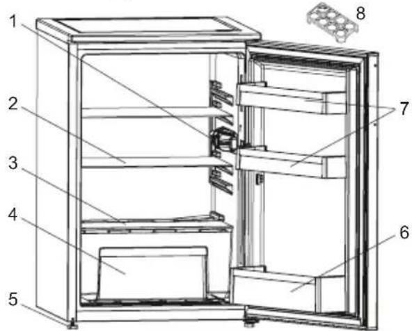 VESTEL VFKW6102 - DESCRIPTION DE L'APPAREIL - 1