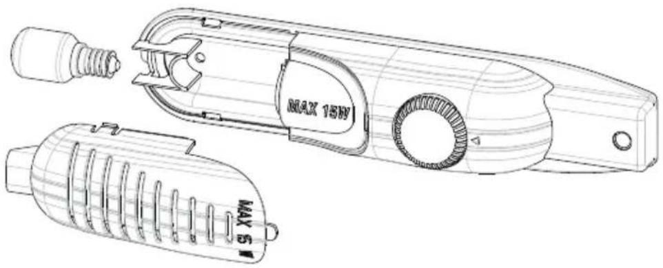 VESTEL VFKD3196 - Replacing the light bulb - 1