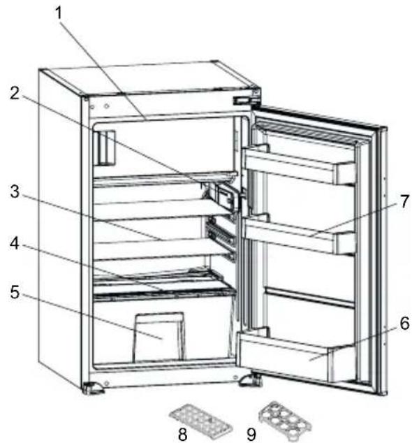 VESTEL W1-B107N - DESCRIPTION OF THE APPLIANCE - 1
