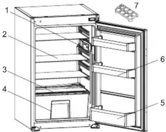 VESTEL VEKS2136-1 - BESKRIVELSE AF APPARATET - 1