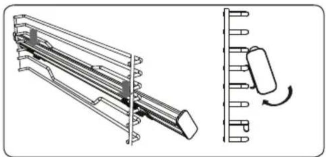 ATLANTIC ATLEO60EDS20A - Draadrek met volledig uitschuifbare Easyfix telescopische rail - 3