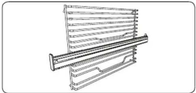 ATLANTIC ATLEO60EDS20A - Grille métallique avec rails télescopiques d'extension complète - 1