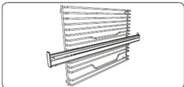 ATLANTIC ATLEO60EDS20A - Wire Rack with Easyfix Full Extension Telescopic Rail - 1