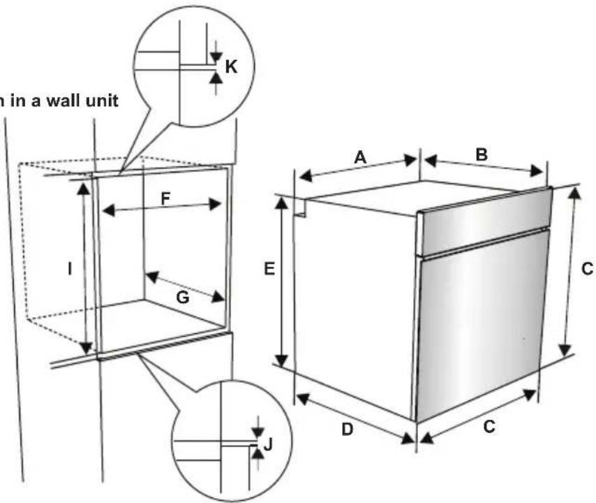ATLANTIC ATL EBMulti569HA - INSTALLATION OF THE OVEN - 2