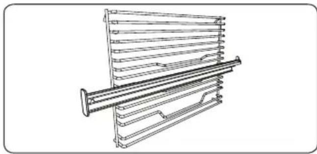 ATLANTIC ATL EBMulti569HA - Draadrek met half uitschuifbare Easyfix halve telescopische rail - 1