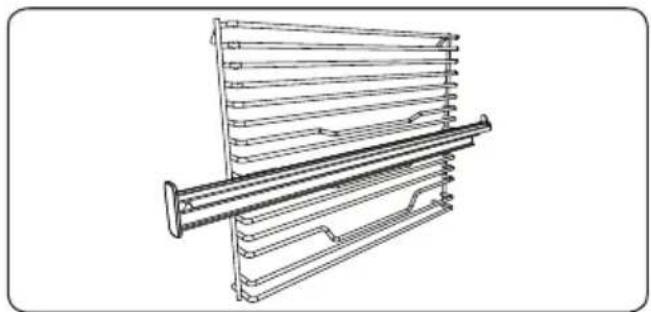 ATLANTIC ATL EBMulti569HA - La grille métallique avec un rail télescopique à demi-extension - 1
