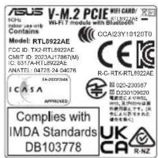 ASUS X870 Max Gaming WIFI7 - Receiver Category 1 - 1