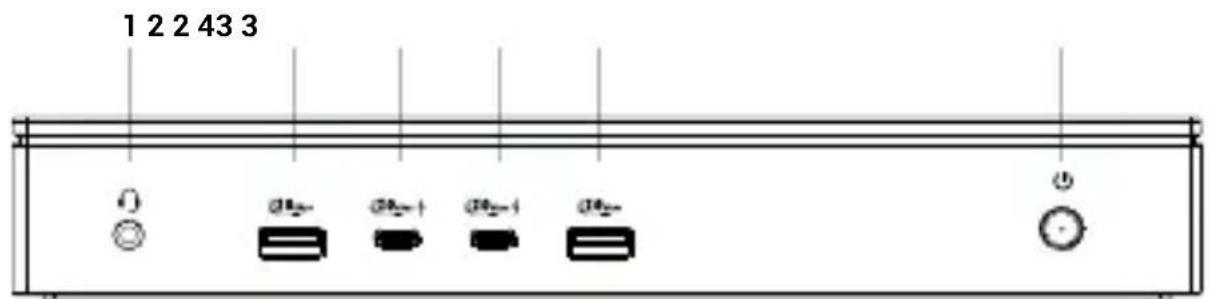 i-TEC CA5MONITORDOCKPD - Priekinis skydelis: - 1