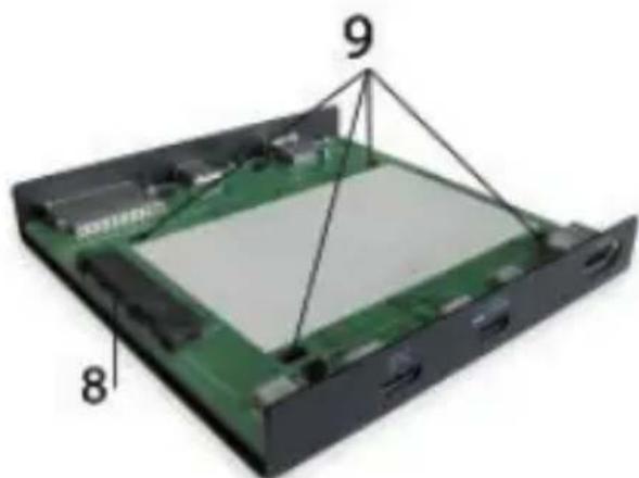 i-TEC C31HDD4KDOCKPD - Internal panel: - 1