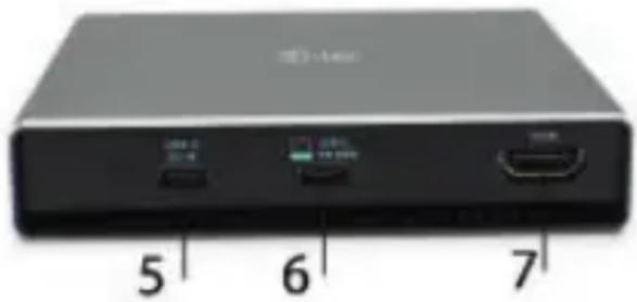 i-TEC C31HDD4KDOCKPD - Paneltrasero: - 1