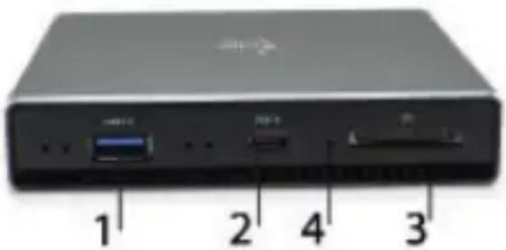 i-TEC C31HDD4KDOCKPD - Frontpaneel: - 1