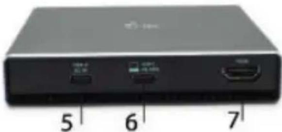 i-TEC C31HDD4KDOCKPD - Back panel: - 1