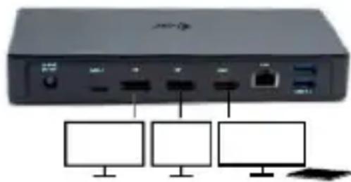 i-TEC C31TRIPLEDOCKPD - CONNECTION D'UN MONITEUR HDMI / DISPLAYPORT - 4