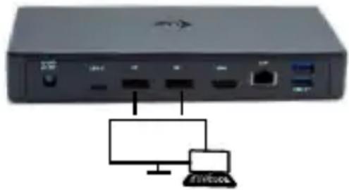 i-TEC C31TRIPLEDOCKPD - CONNECTING A HDMI / DISPLAYPORT MONITOR - 1