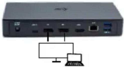 i-TEC C31TRIPLEDOCKPD - ANSCHLUSS VON HDMI / DISPLAYPORT-BILDSCHIRM - 1