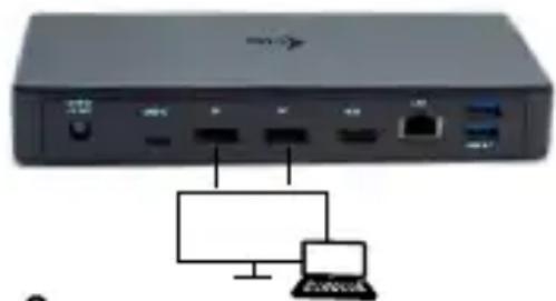 i-TEC C31TRIPLEDOCKPD - COLLEGAMENTO DEL MONITOR TRAMITE LA PORTA HDMI - 1