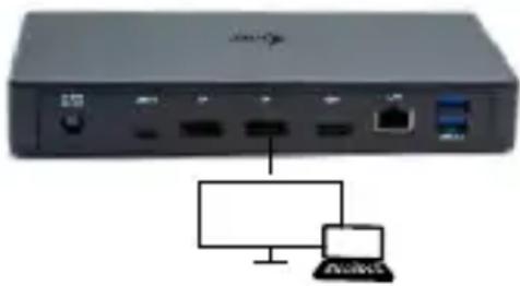 i-TEC C31TRIPLEDOCKPD - COLLEGAMENTO DEL MONITOR TRAMITE LA PORTA HDMI - 2