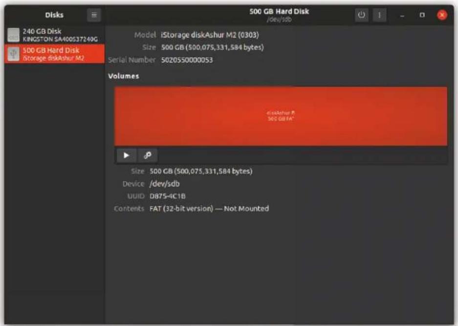 iStorage diskAshur M² - Initialising and formatting diskAshur M² in Linux OS - 5