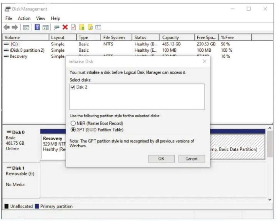 iStorage diskAshur M² - Initialisation et formatage du diskAshur M² pour Windows - 1