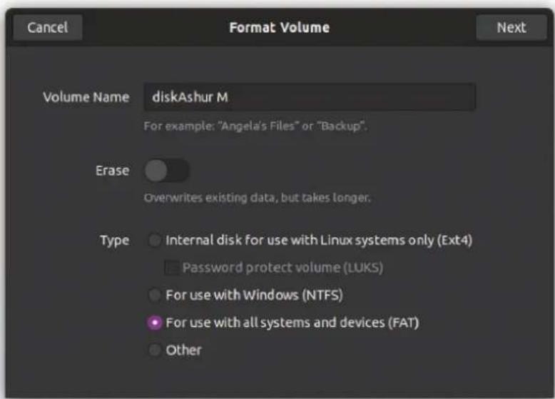 iStorage diskAshur M² - LinuxでのdiskAshurM²の初期化とフォーマット - 3