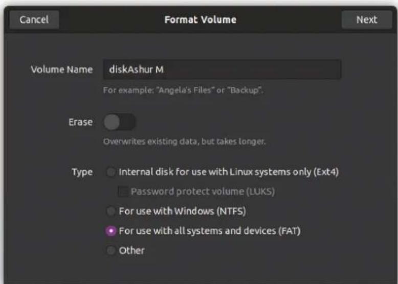 iStorage diskAshur M² - Initialising and formatting diskAshur M² in Linux OS - 3
