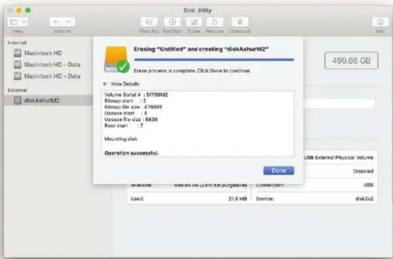 iStorage diskAshur M² - Initialiseren en formatteren van diskAshur M² in Mac OS - 4